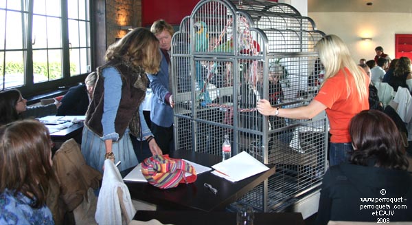 Participants at Seminar on the Behavior of Pet Parrots in Luxembourg in 2008.