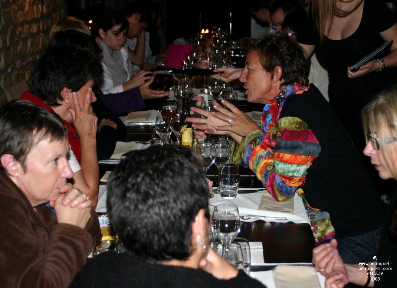 Johanne Vaillancourt at the Seminar on the Behavior of Pet Parrots in Luxembourg in 2008.