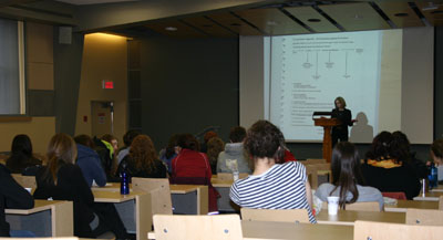 Photos of Johanne Vaillancourtat St-Hyacinthe CEGEP in 2010.