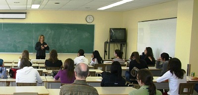 Lecture at  Lafleche College on parrots.