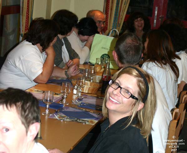 Johanne Vaillancourt and students at Nice Seminar on Pet Parrot in 2007.